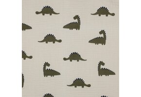 Organic Hydrofiel Katoen Stof Dino’s