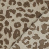 Teddy Stof Panterprint Taupe – Zacht, Warm & Stoer