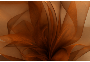 Organza Two-Tone Koperbruin-Zwart