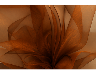 Organza Two-Tone Koperbruin-Zwart