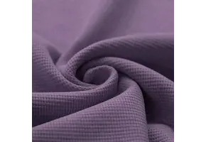 Wafel Jersey Stof Dusty Paars