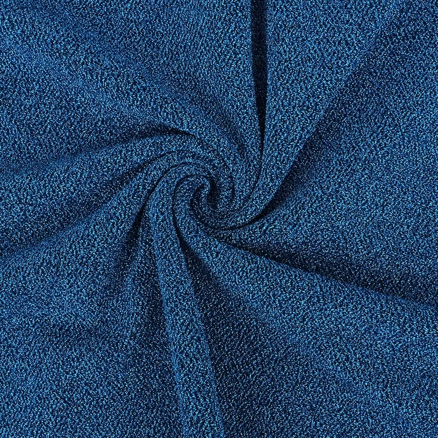 Glamorous Glitter – Lurex Jersey Turquoise – Trendy & Stijlvol