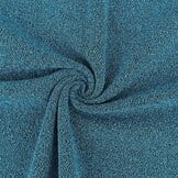 Glamorous Glitter – Lurex Jersey Aqua Blauw – Trendy & Stijlvol