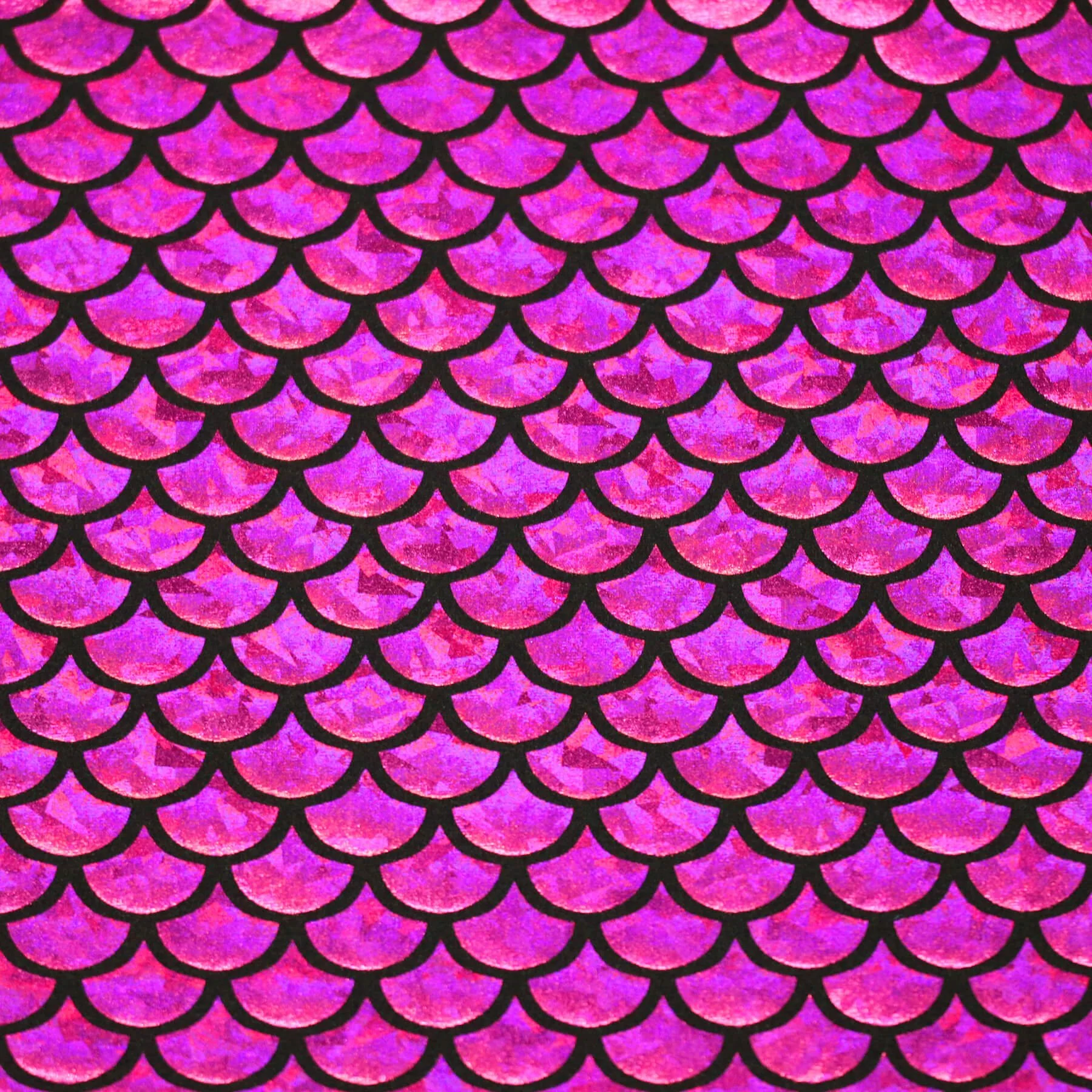Hologram Lycra Stof – Zeemeermin Schubben Fuchsia