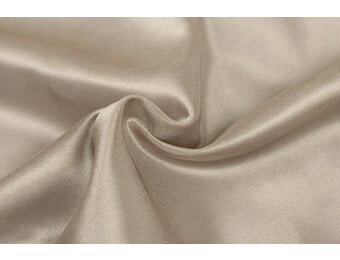 Charmeuse Stretch Voering Stof Beige