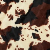 Velboa Stof Koeienprint Crème/Bruin – Soepel & Sterk