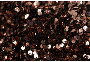 Pailletten stof brons