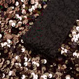 Pailletten stof brons