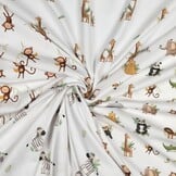 Organic Jersey Katoen Zebra’s – Zacht, Rekbaar & Biologisch