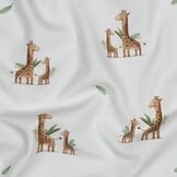 Organic Jersey Katoen Giraffen – Zacht, Rekbaar & Biologisch