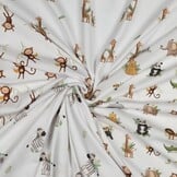 Organic Jersey Katoen Giraffen – Zacht, Rekbaar & Biologisch