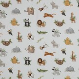 Organic Jersey Katoen Jungle Dieren – Zacht, Rekbaar & Biologisch