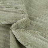 Brede Ribfluweel Jersey Stof Dusty Groen – Zacht &  Rekbaar