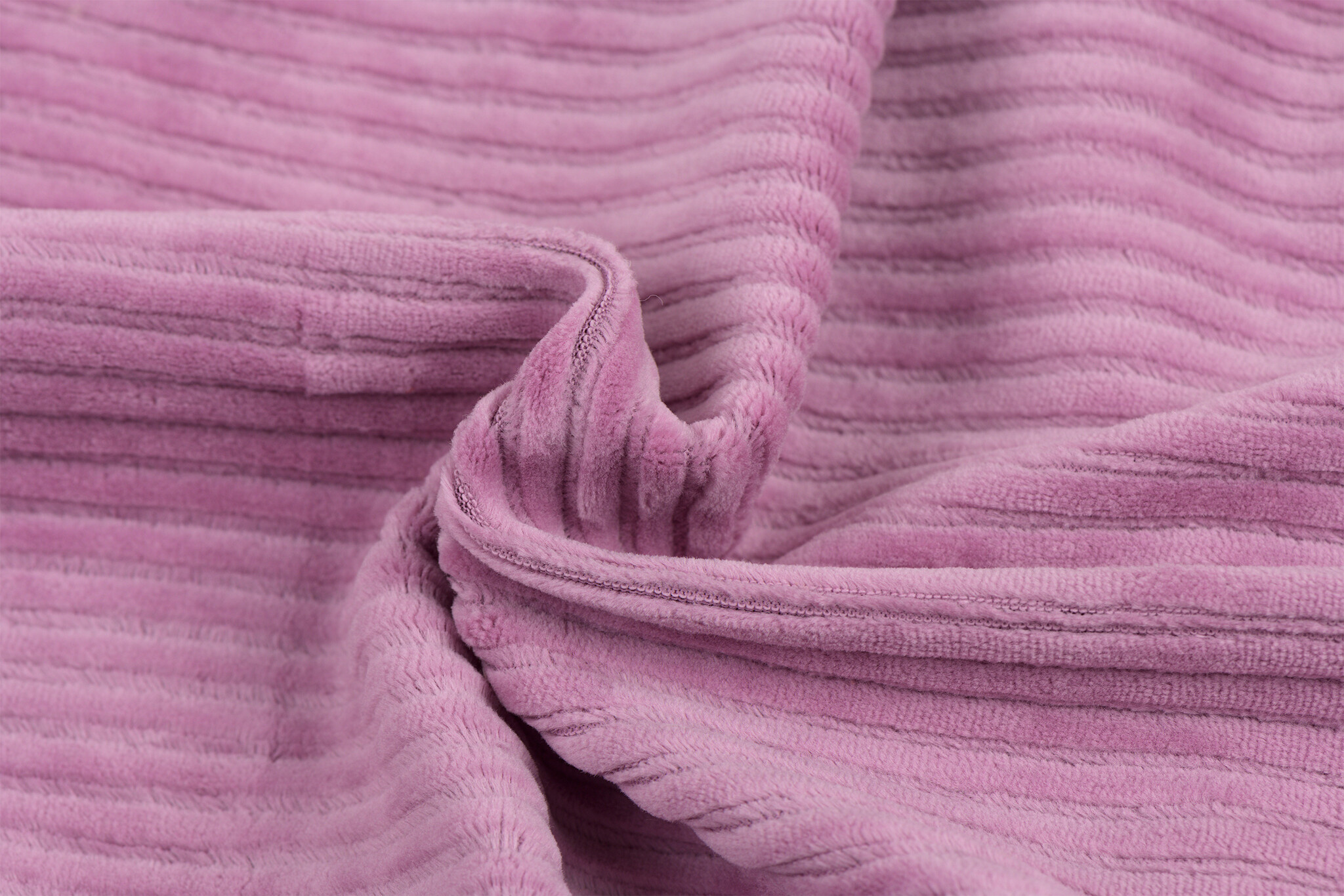 Brede Ribfluweel Jersey Stof Oud Lila– Zacht & Stijlvol