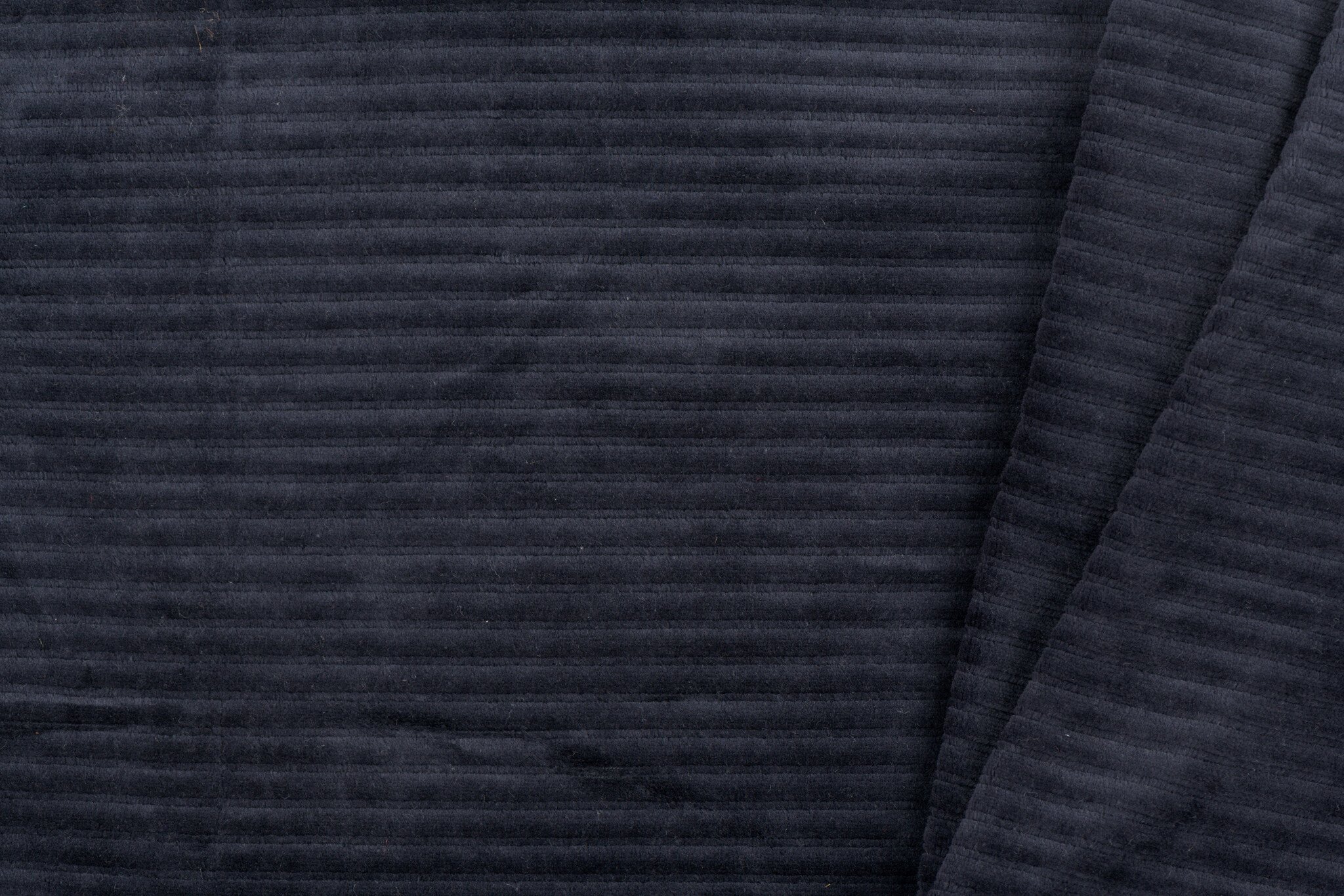 Brede Ribfluweel Jersey Stof Marine– Zacht & Stijlvol