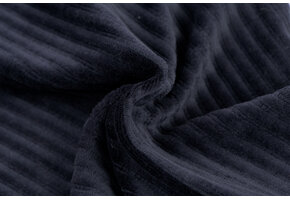 Brede Ribfluweel Jersey Stof Marine