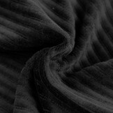 Brede Ribfluweel Jersey Stof Zwart – Zacht & Stijlvol