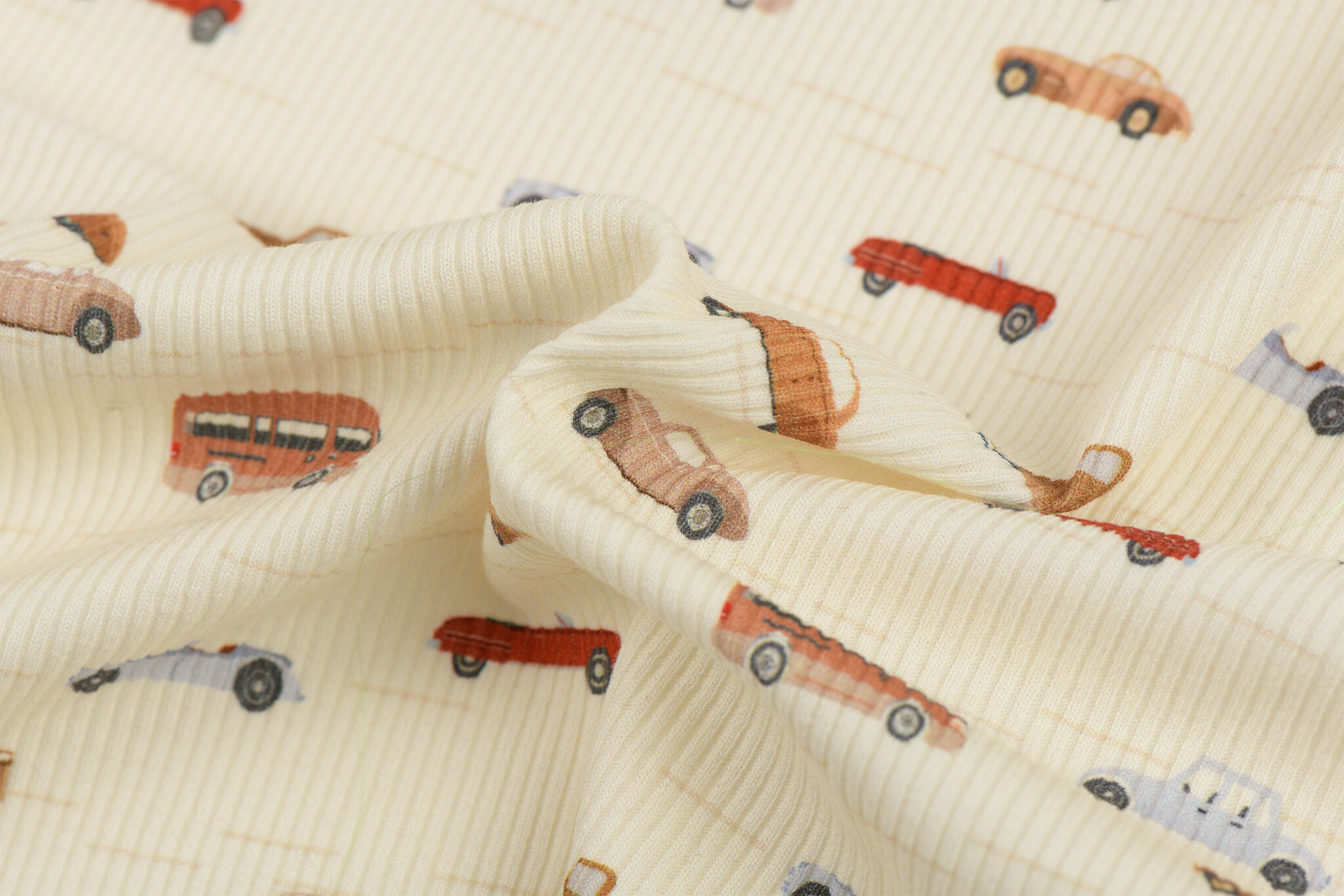 Rib Jersey Stof Kleine Auto’s – Stoer & Speels