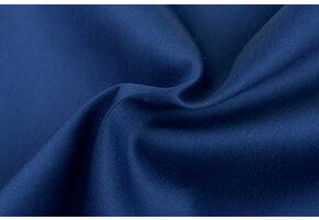 Katoen Satijn Stof Koningsblauw