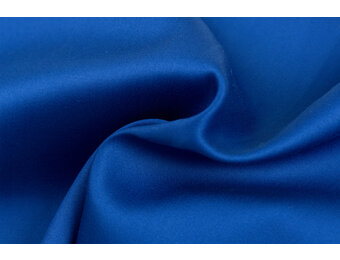 Katoen Satijn Stof Diep Kobaltblauw