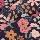 Doorgestikte Katoen Stepped Bloemenprint Insano Blauw – Zacht & Stijlvol