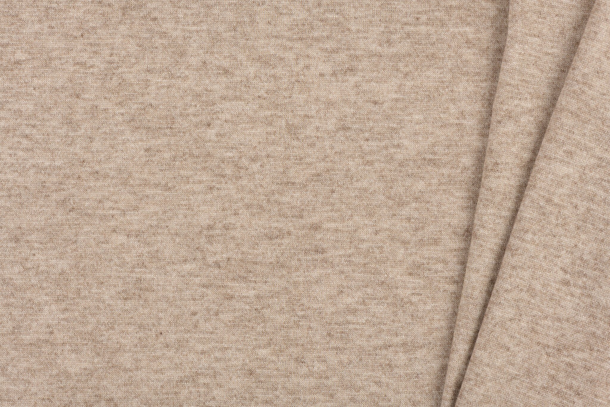 Cashmere Touch Jersey Stof Taupe Melange – Zacht & Stretchy