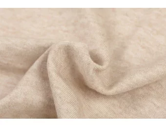 Cashmere Touch Jersey Stof Licht Beige Melange