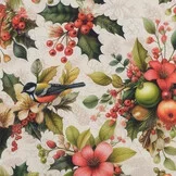 Deco Stof Kerst – Kersttuin – Sfeervol, Stevig & Feestelijk