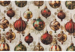 Deco Stof Kerst – Kerstballen Elegance