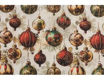 Deco Stof Kerst – Kerstballen Elegance