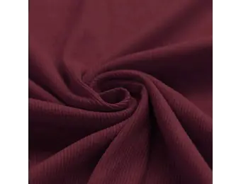 Rib Jersey Stof Bordeaux