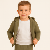 Joggingstof Olijf – Zacht, Warm & Comfortabel