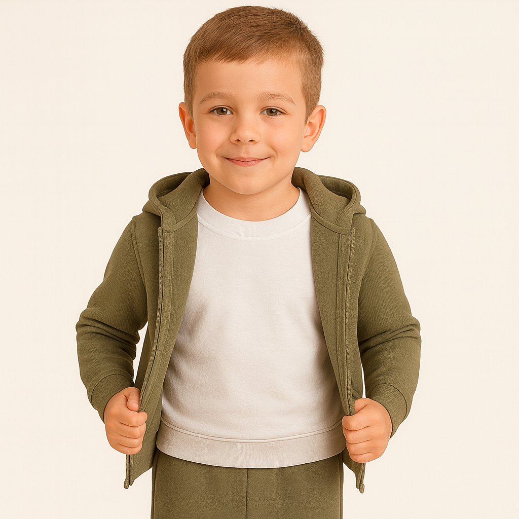 Joggingstof Olijf – Zacht, Warm & Comfortabel