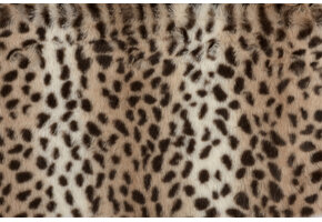 Faux Fur Stof Cheetah – Zandbeige / Bruin