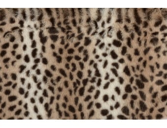 Faux Fur Stof Cheetah – Zandbeige / Bruin