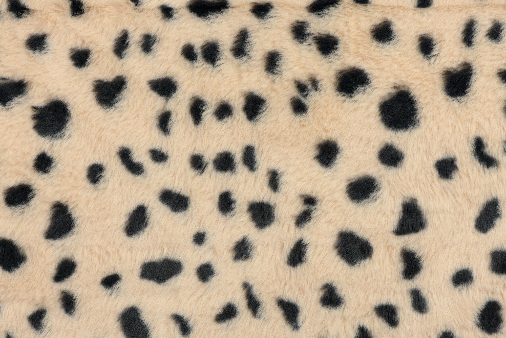 Faux Fur Stof Serval Lin / Zwart – Zacht, Warm & Stijlvol