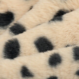 Faux Fur Stof Serval Lin / Zwart – Zacht, Warm & Stijlvol