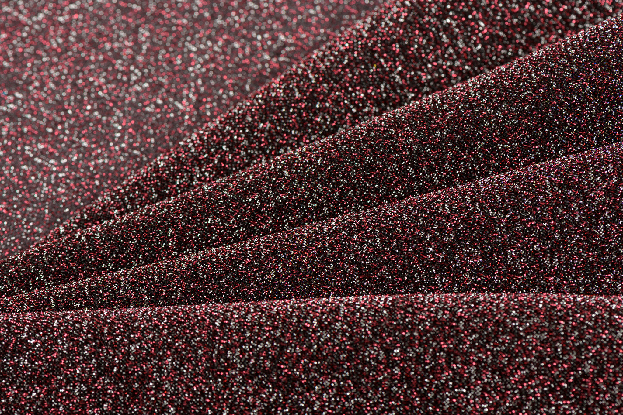 Lurex Glitter Jersey Koraalroze – Zilver – Sprankelend