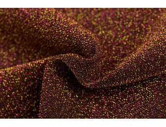 Lurex Glitter Jersey Stof Fuchsia– Goud