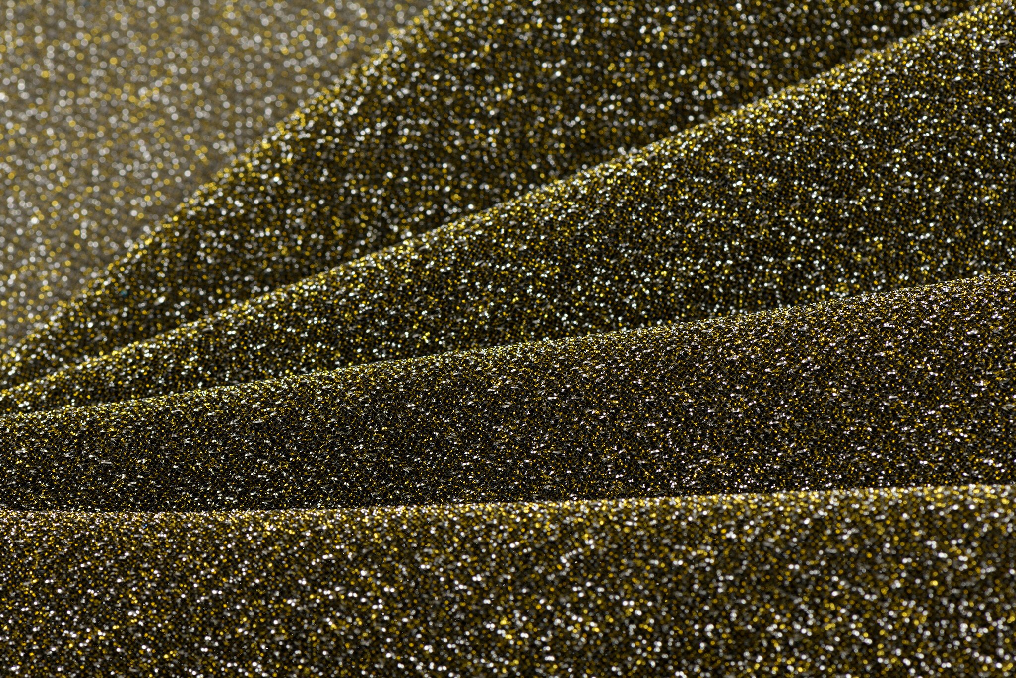 Lurex Glitter Jersey Goud – Zilver – Sprankelend & Veelzijdig