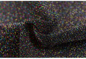 Lurex Glitter Jersey Stof Turquoise Multicolor