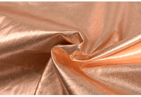 Katoen Stof Metallic Foil – Brons