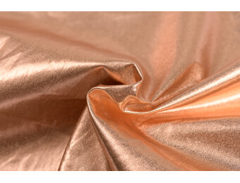 Katoen Stof Metallic Foil – Brons