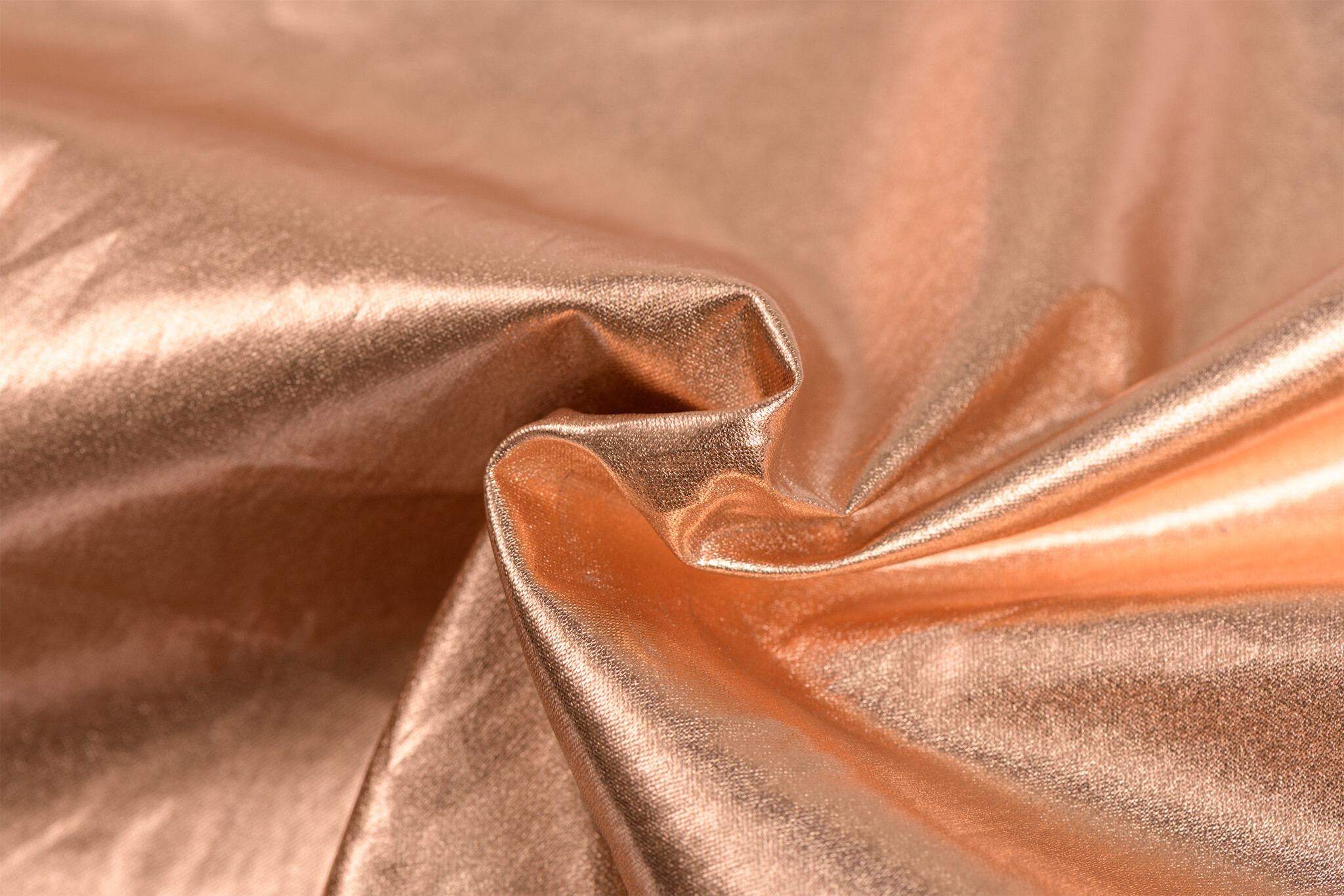 Katoen Stof Metallic Foil – Brons met subtiel glittereffect