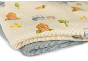 Rib Jersey Stof - Kippenboerderij