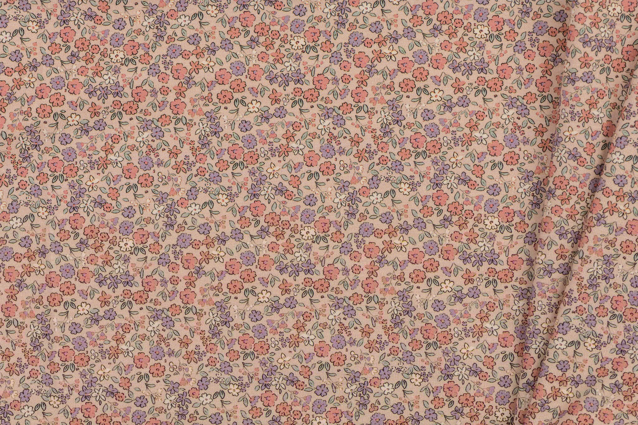 Jersey Katoen Mooie Bloem Klei Roze – Zacht, Rekbaar & Ademend