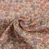 Jersey Katoen Mooie Bloem Klei Roze – Zacht, Rekbaar & Ademend