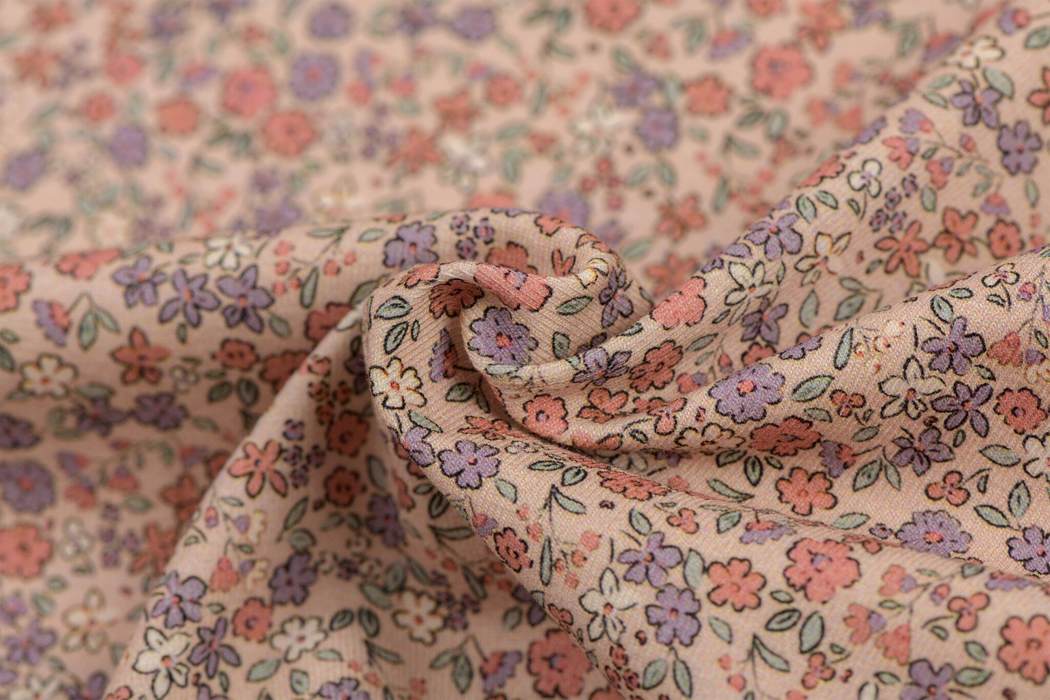 Jersey Katoen Mooie Bloem Klei Roze – Zacht, Rekbaar & Ademend