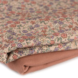 Jersey Katoen Mooie Bloem Klei Roze – Zacht, Rekbaar & Ademend