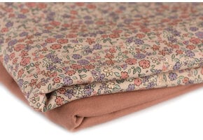 Jersey Katoen Digitale Print – Mooie Bloem Klei Roze